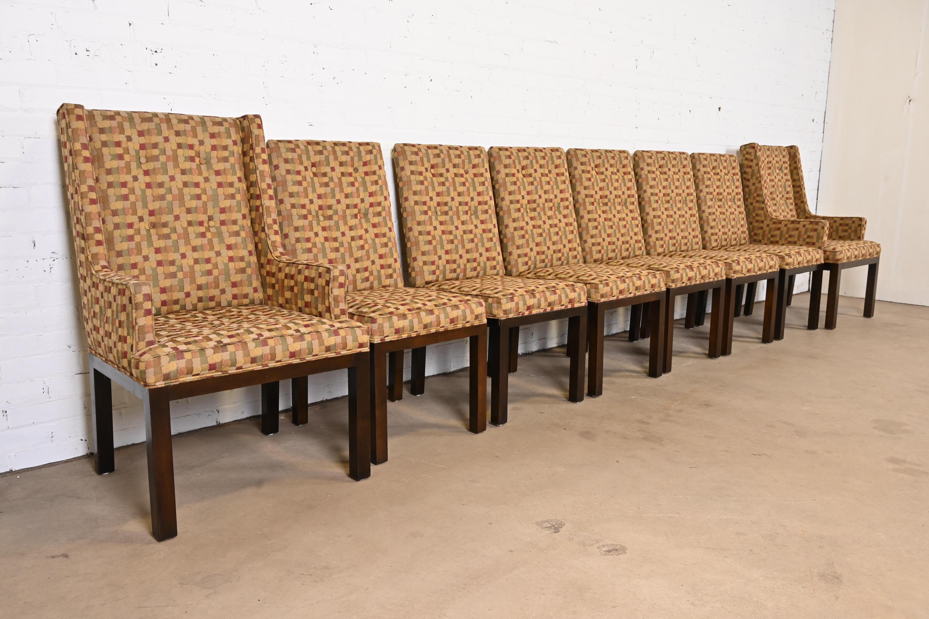 John Widdicomb Mid-Century Modern Parsons Dining Chairs, Set of Eight 1