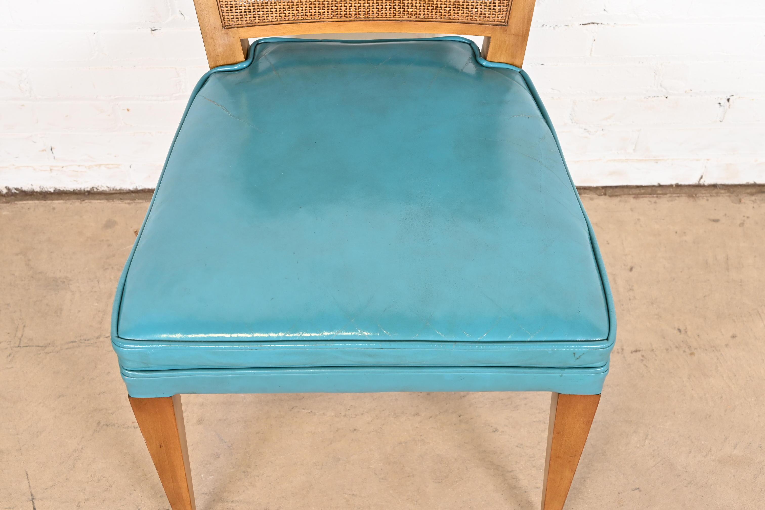 John Widdicomb Modernity Mid-Century Walnut and Cane Dining Chairs, Set of Six (chaises de salle à manger en noyer et en rotin) en vente 4