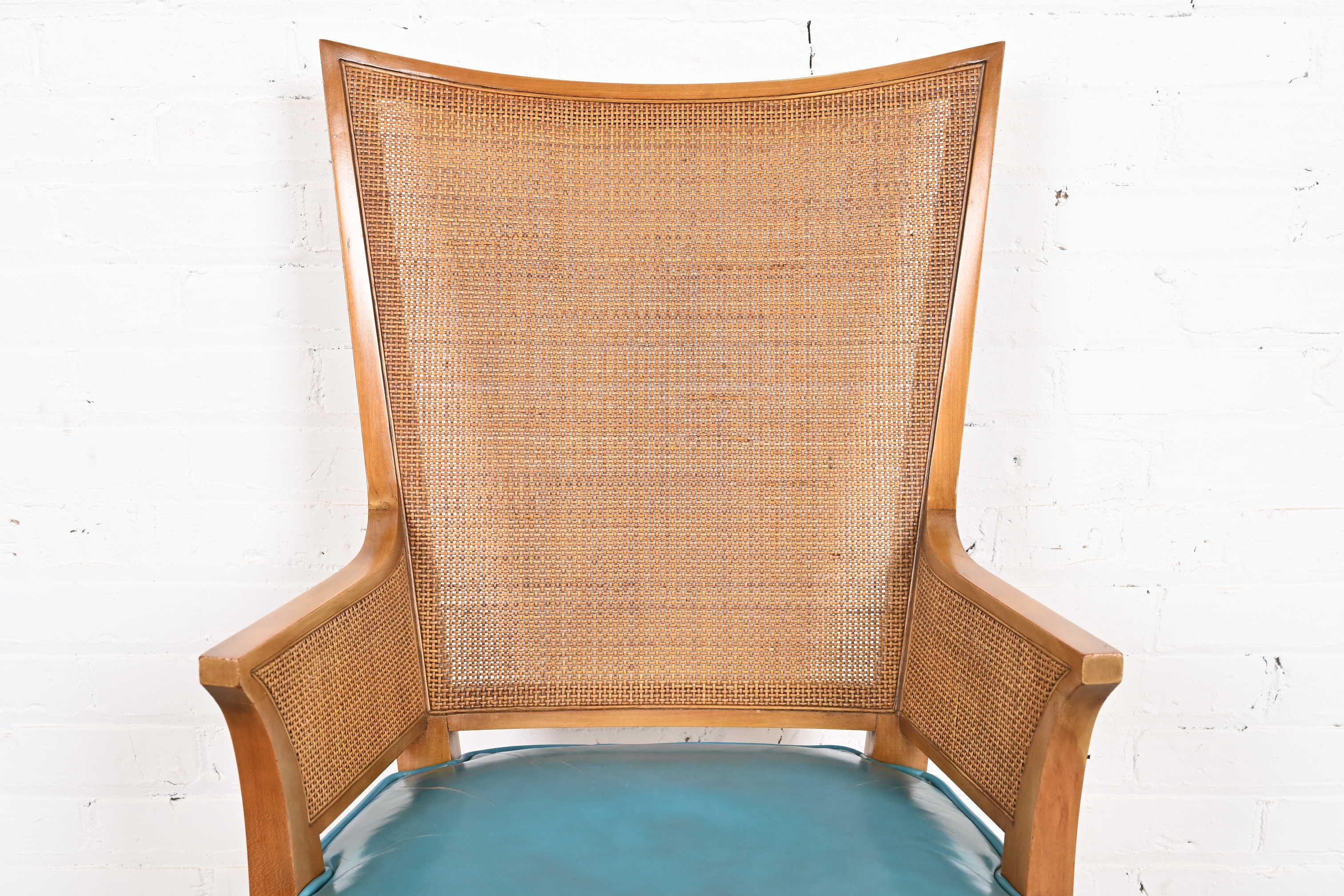 John Widdicomb Modernity Mid-Century Walnut and Cane Dining Chairs, Set of Six (chaises de salle à manger en noyer et en rotin) en vente 7