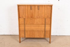 John Widdicomb Mid-Century Modern Walnut and Rosewood Gentleman's Chest, 1960s