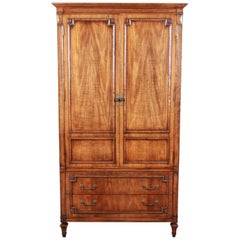 John Widdicomb Mid-Century Modern Walnut Armoire Dresser, circa 1960s