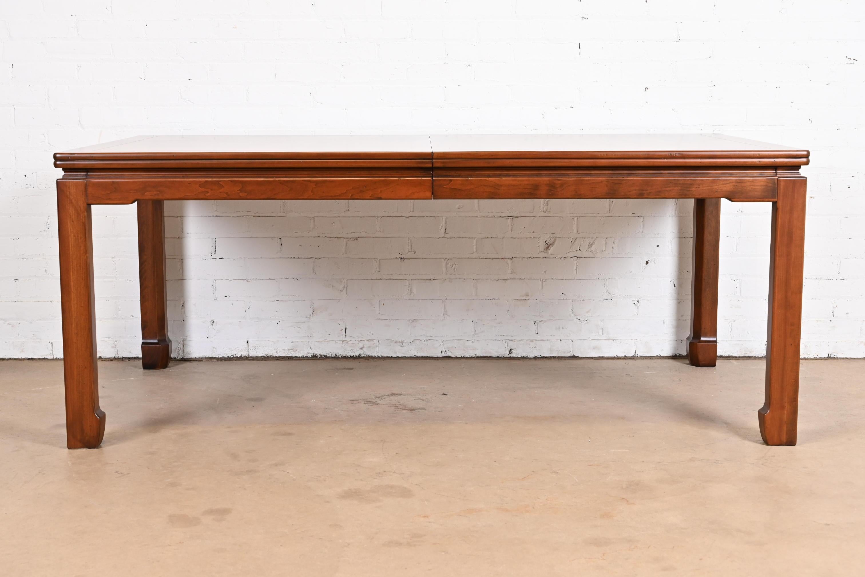 John Widdicomb Mid-Century Modern Walnut Dining Table, Newly Refinished For Sale 6