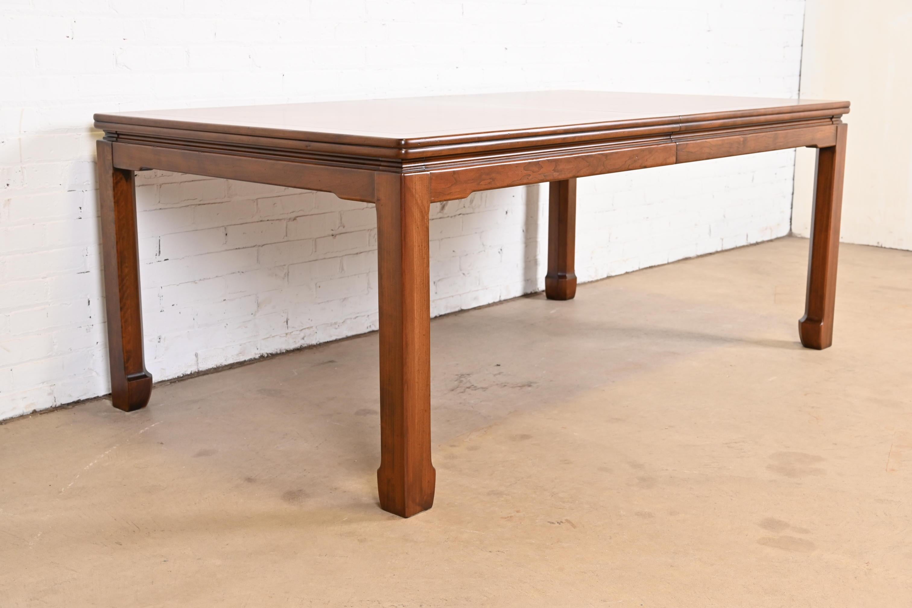 John Widdicomb Mid-Century Modern Walnut Dining Table, Newly Refinished For Sale 10