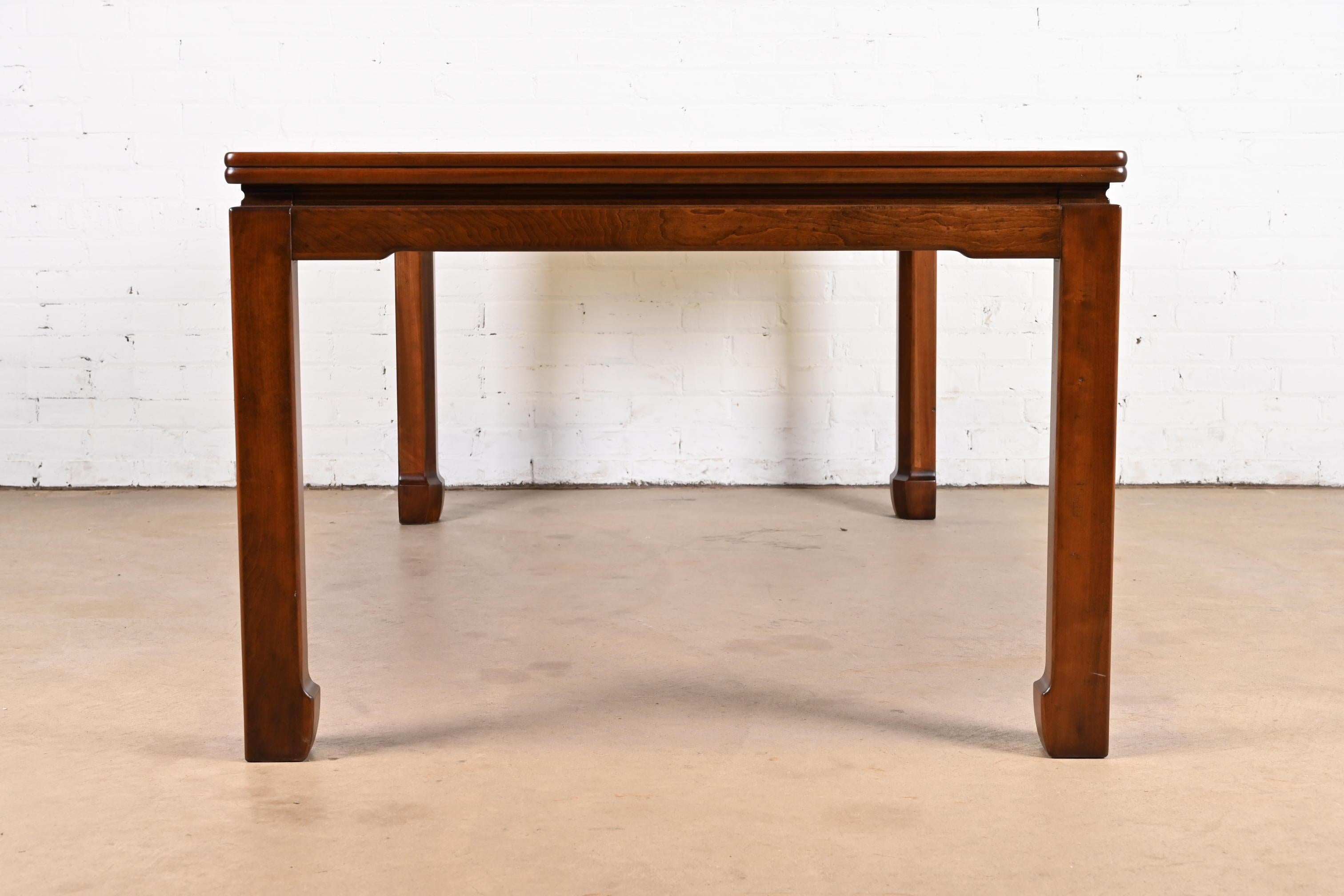 John Widdicomb Mid-Century Modern Walnut Dining Table, Newly Refinished For Sale 14