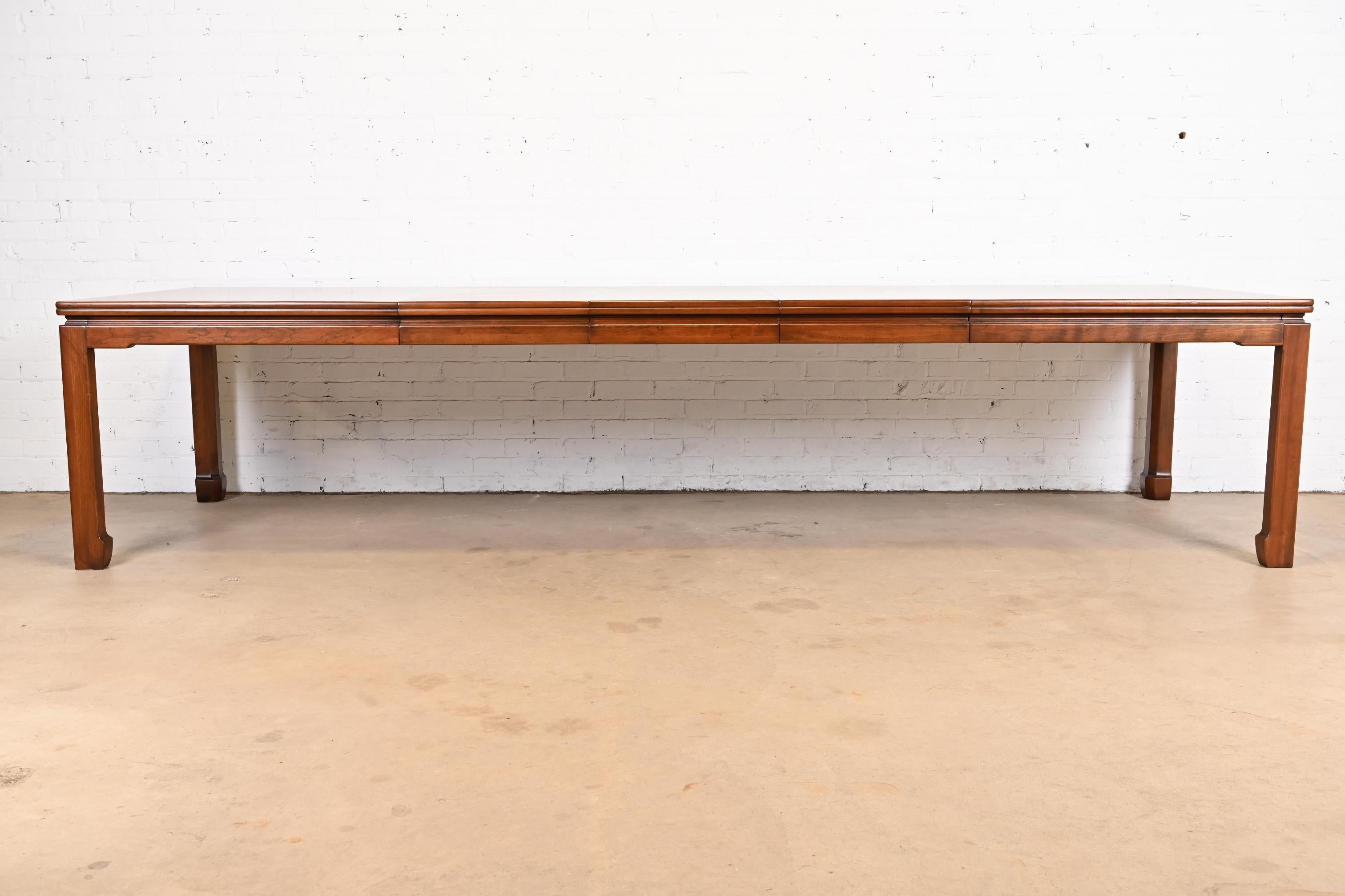 American John Widdicomb Mid-Century Modern Walnut Dining Table, Newly Refinished For Sale