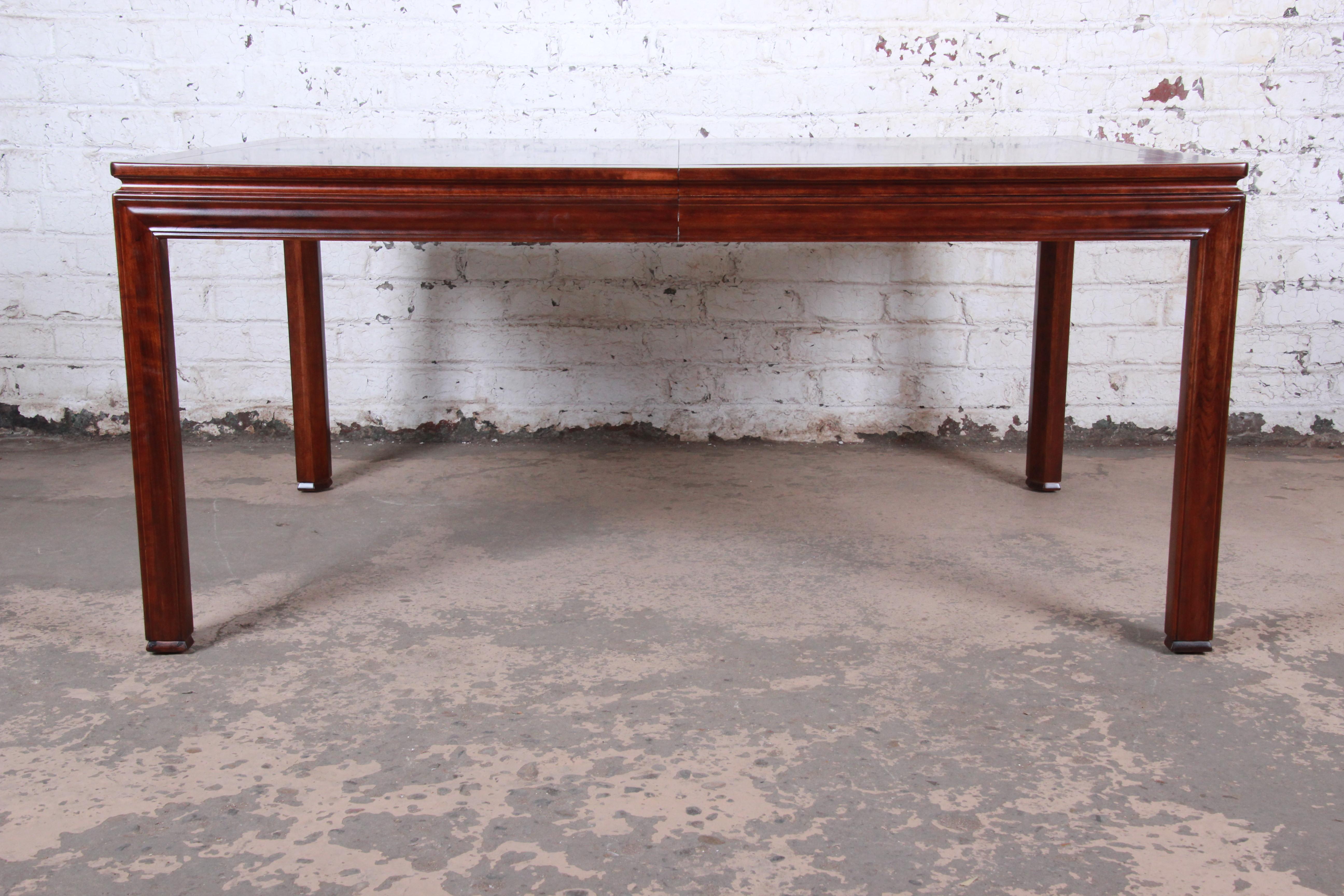 John Widdicomb Mid-Century Modern Walnut Extension Dining Table, Newly Restored 2