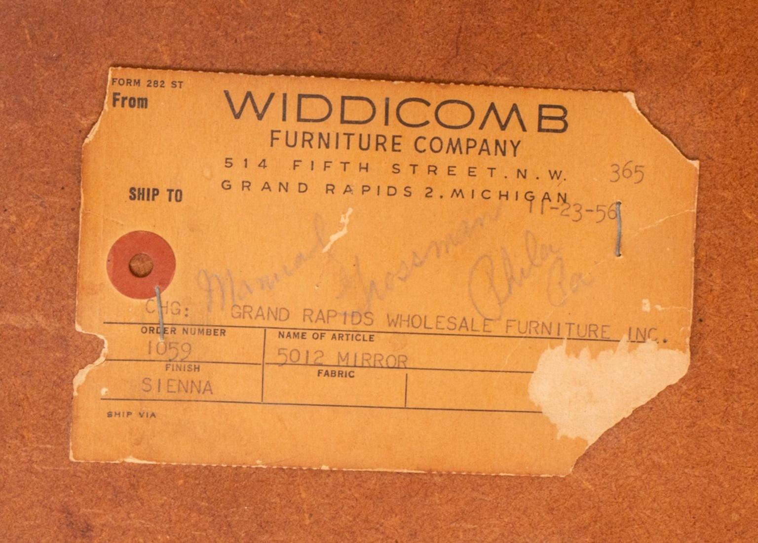 John Widdicomb Mid-Century Modern Walnut Mirror For Sale 3