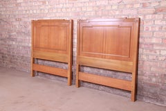 John Widdicomb Mid-Century Modern Walnut Twin Headboards, Pair