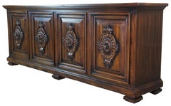 John Widdicomb Mid Century Walnut Credenza Buffet Sideboard Console Table