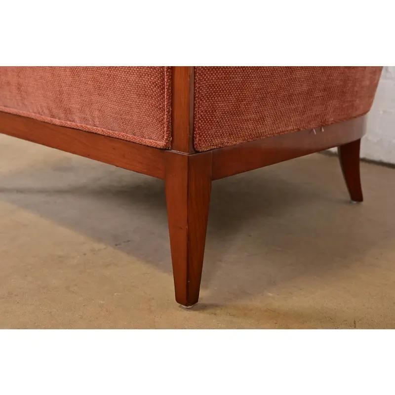 John Widdicomb Silla de madera de cerezo Art Decó moderno para bañera o silla pantufla en venta 6