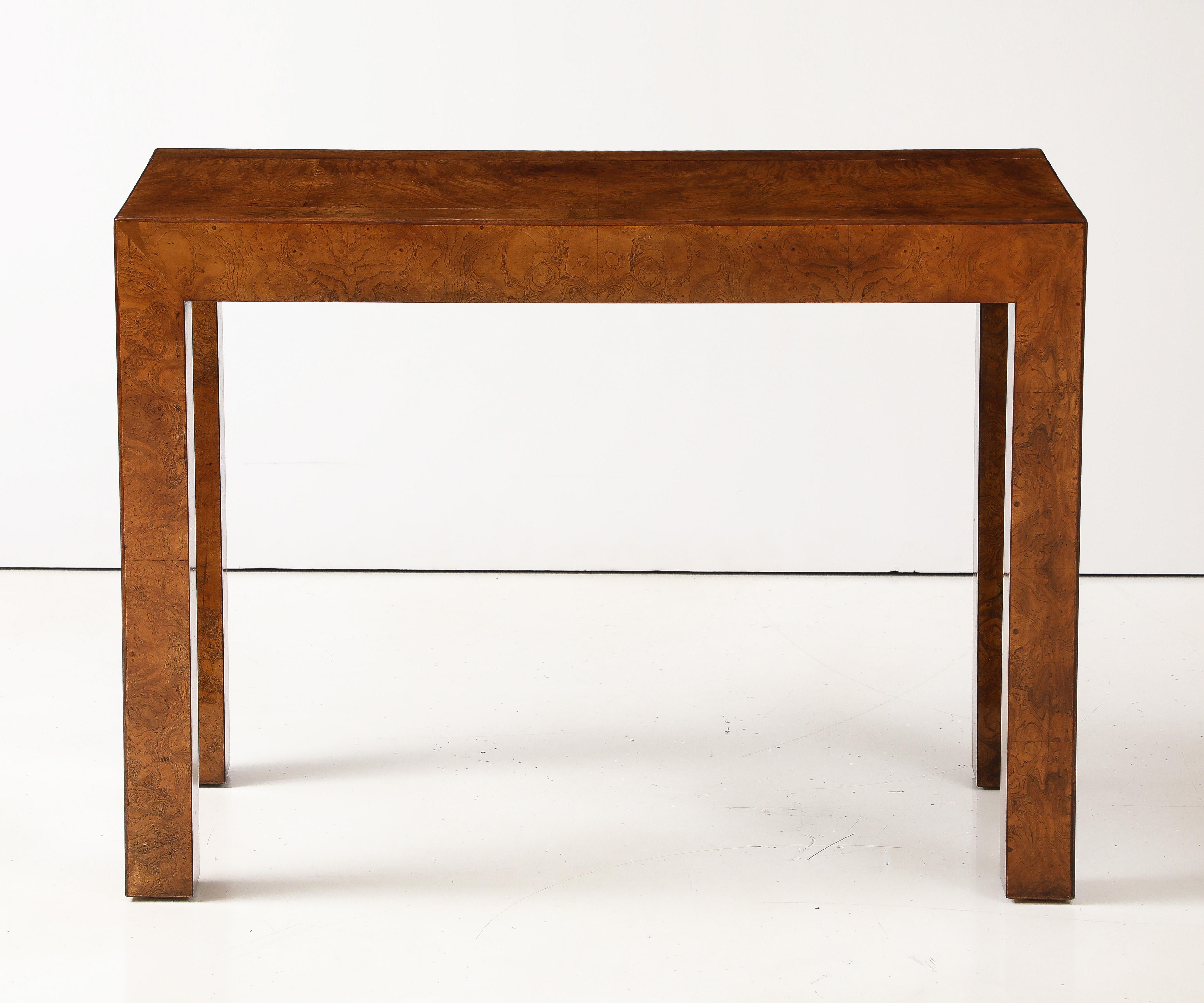 Modernistischer ausziehbarer Tisch aus Wurzelholz von John Widdicomb, ca. 1970er Jahre im Angebot 4