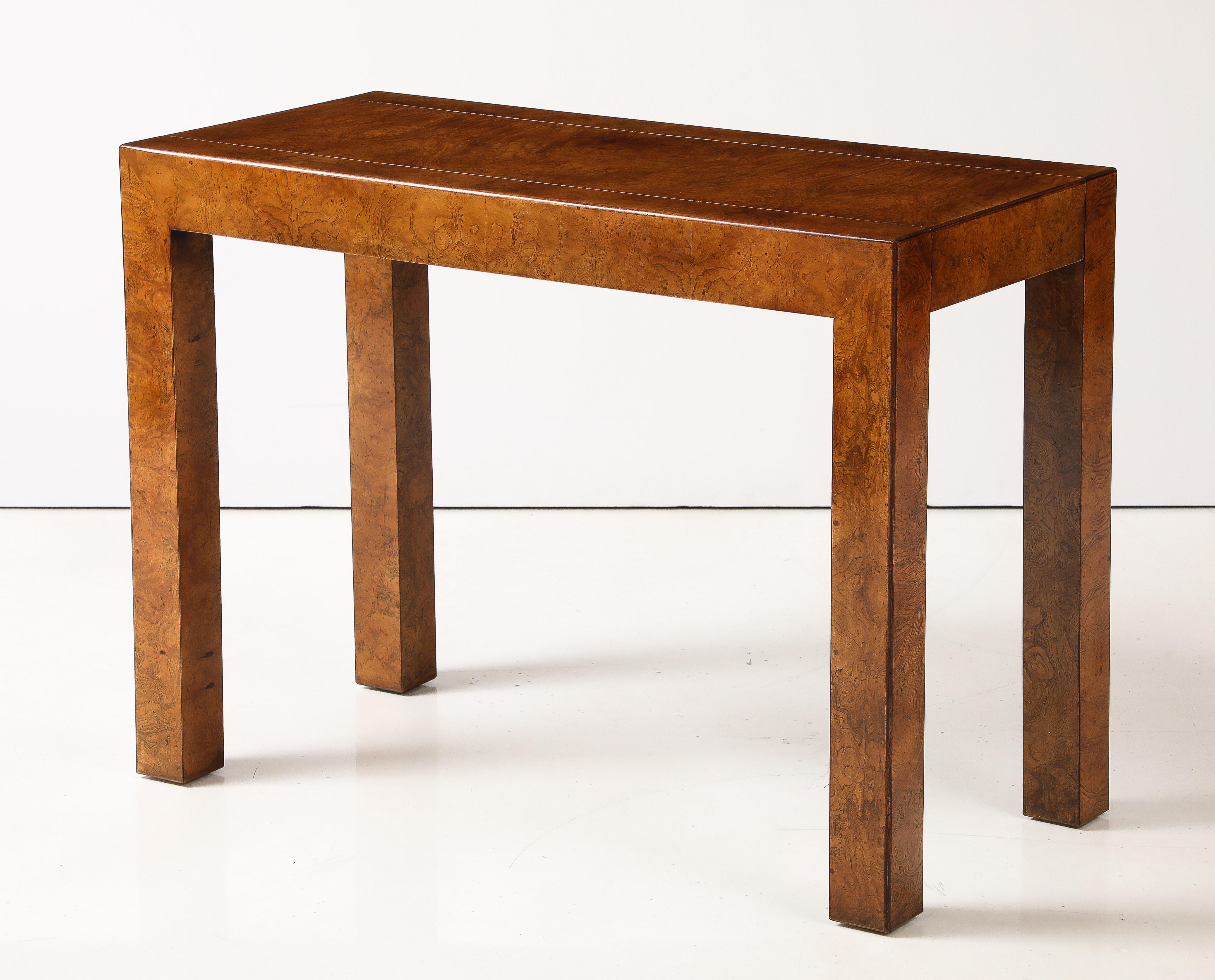 Modernistischer ausziehbarer Tisch aus Wurzelholz von John Widdicomb, ca. 1970er Jahre im Angebot 6