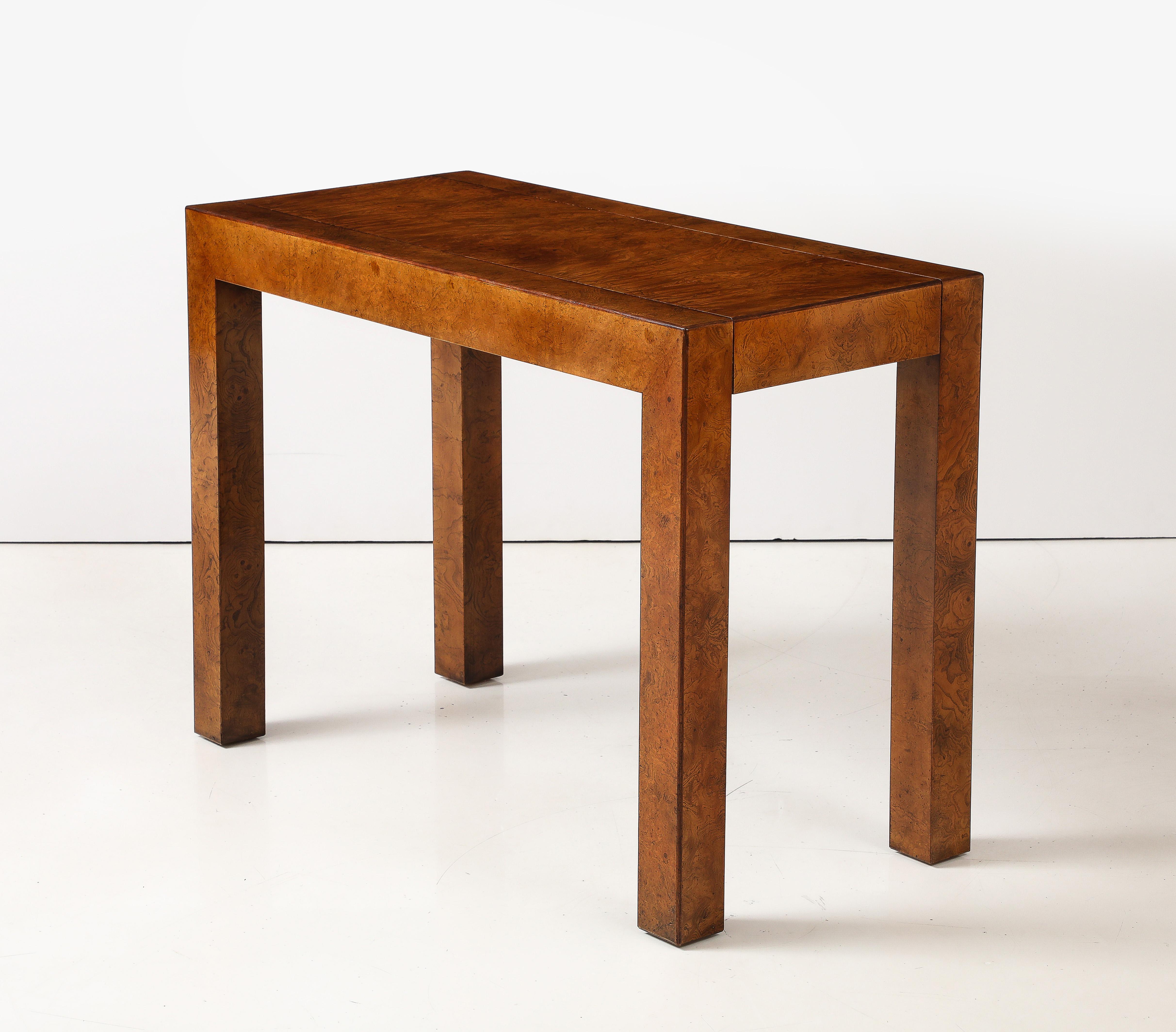 Modernistischer ausziehbarer Tisch aus Wurzelholz von John Widdicomb, ca. 1970er Jahre im Angebot 9