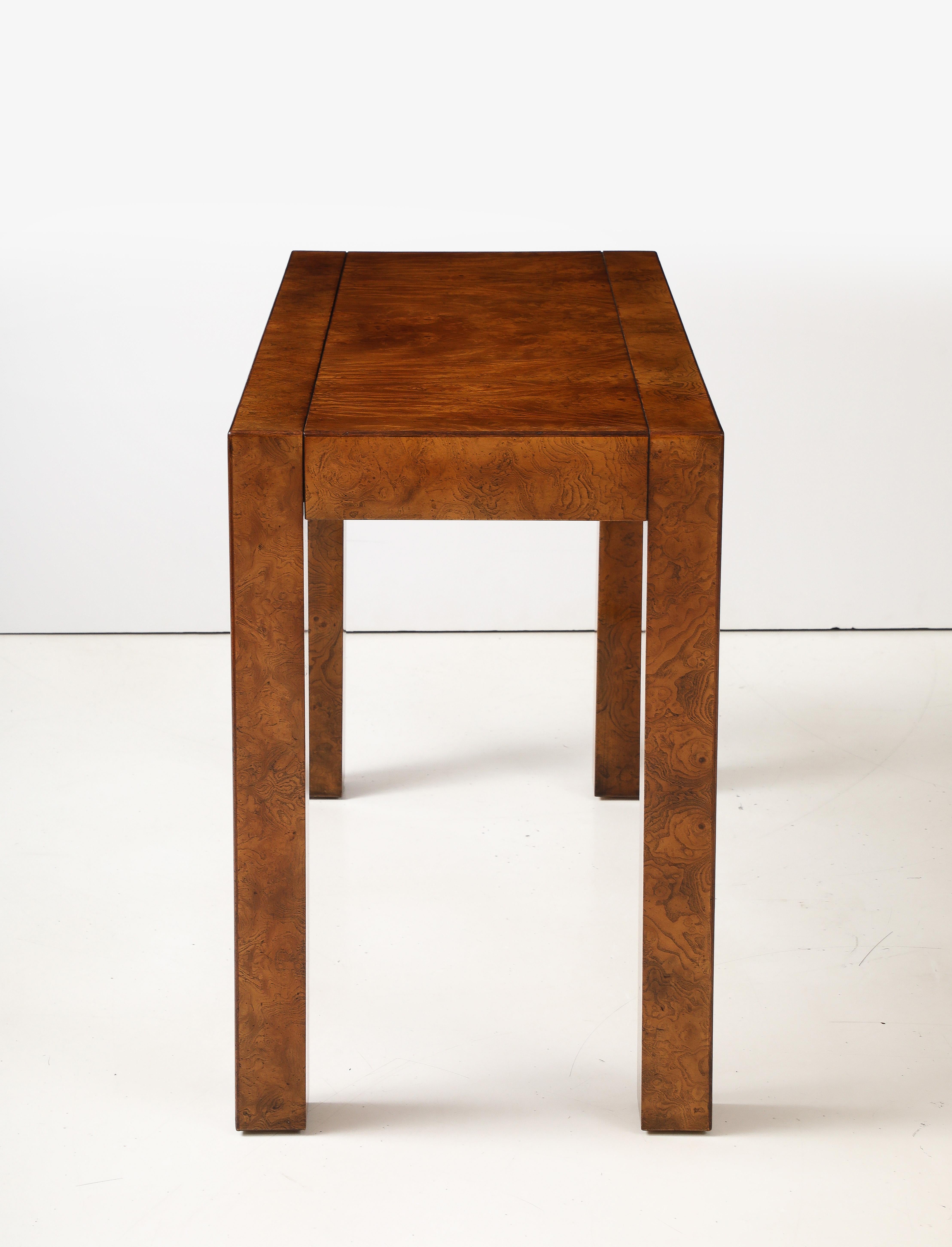 Modernistischer ausziehbarer Tisch aus Wurzelholz von John Widdicomb, ca. 1970er Jahre im Angebot 10