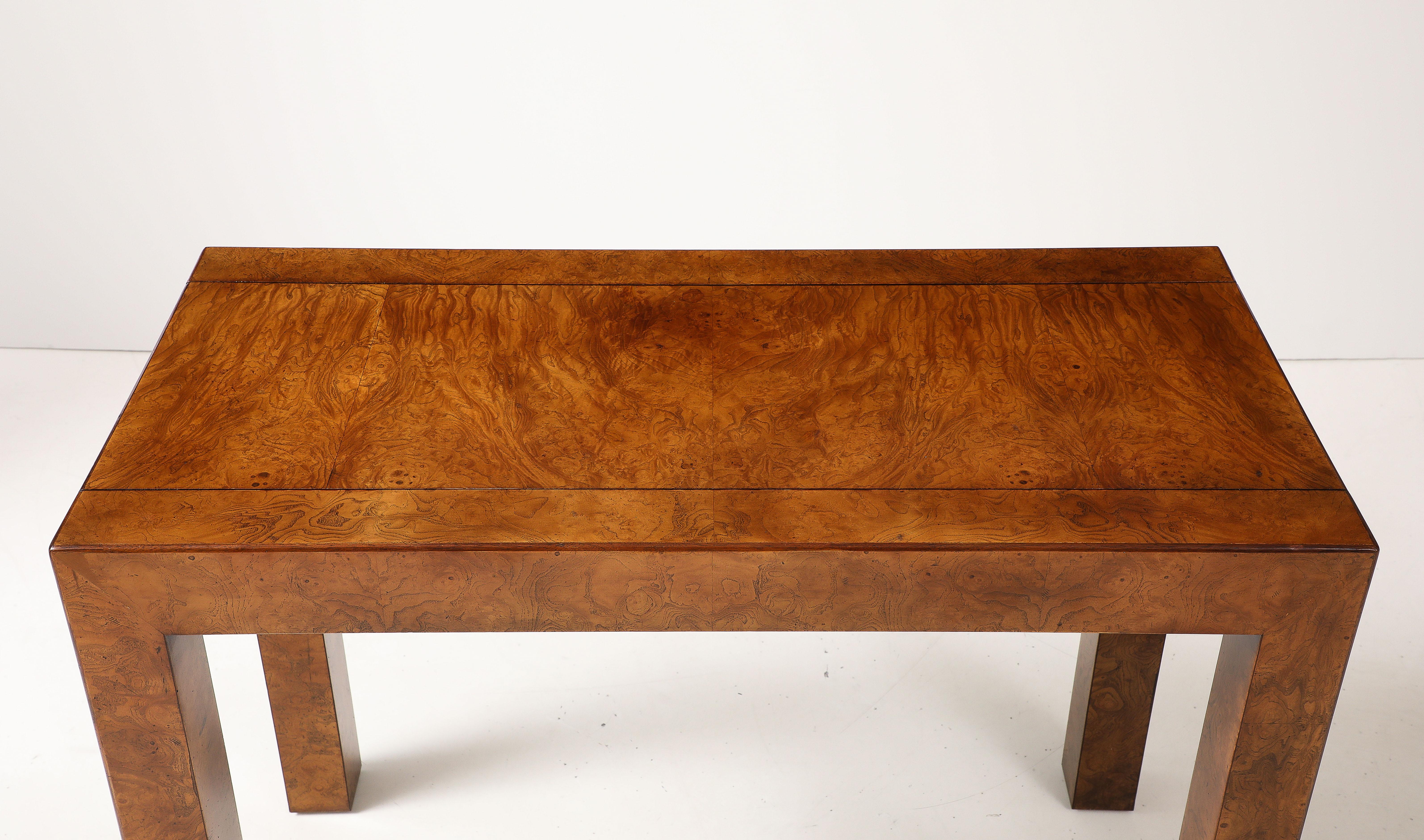 Modernistischer ausziehbarer Tisch aus Wurzelholz von John Widdicomb, ca. 1970er Jahre im Angebot 12