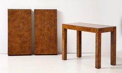 John Widdicomb Modernist Burl Wood Extension Table, Circa 1970s