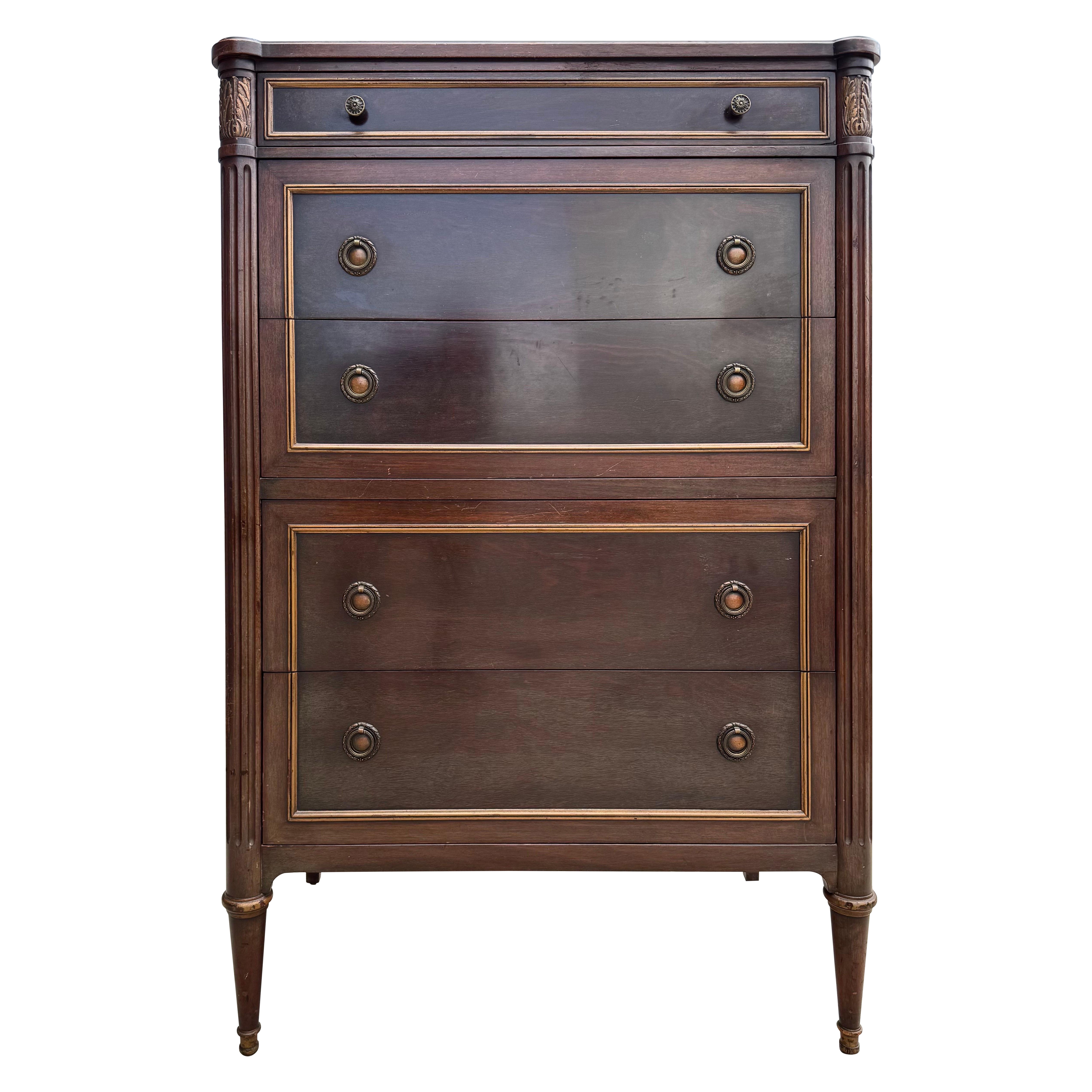 Commode néoclassique John Widdicomb en vente