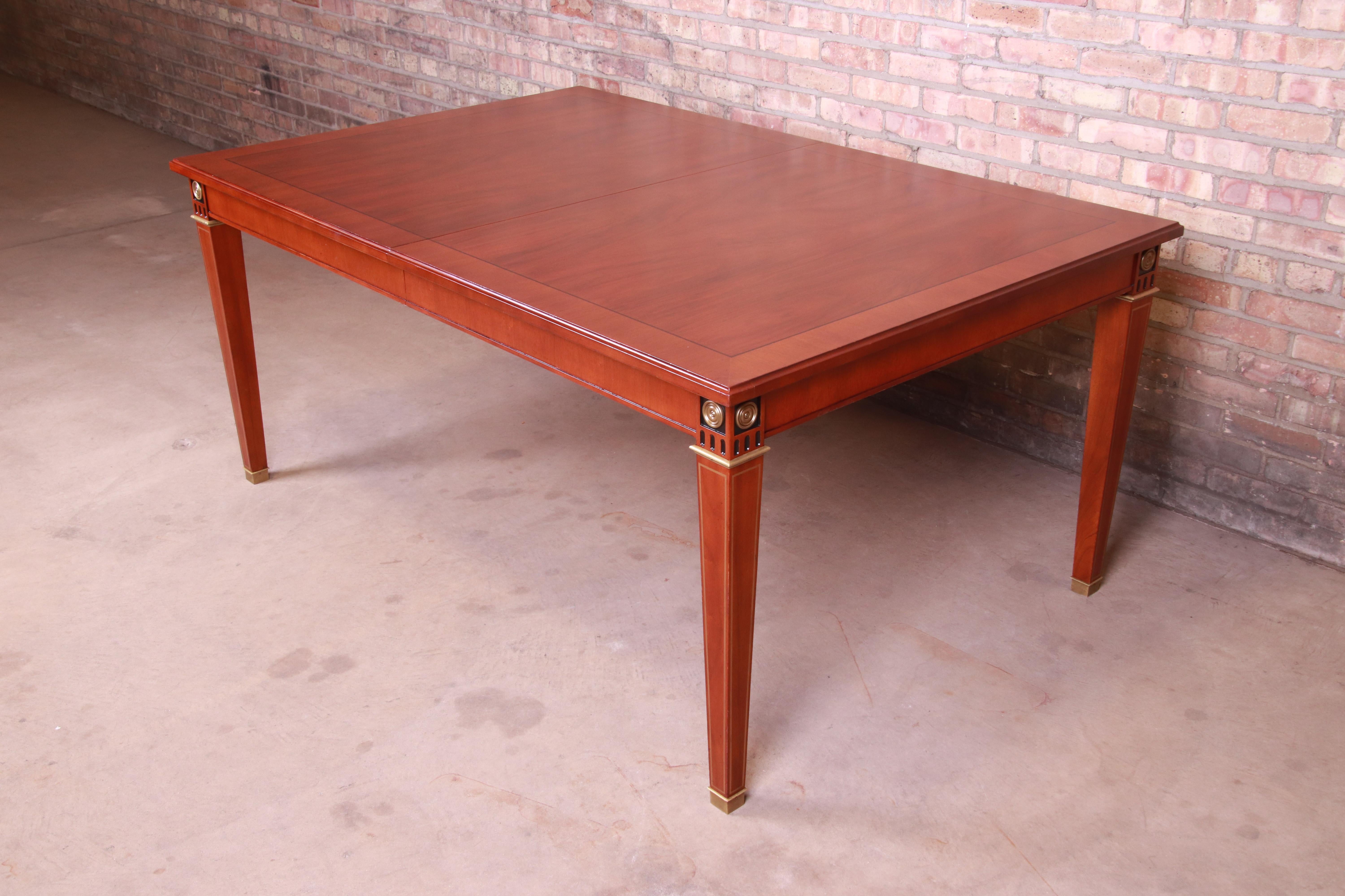 John Widdicomb Neoclassical Mahogany Extension Dining Table 4