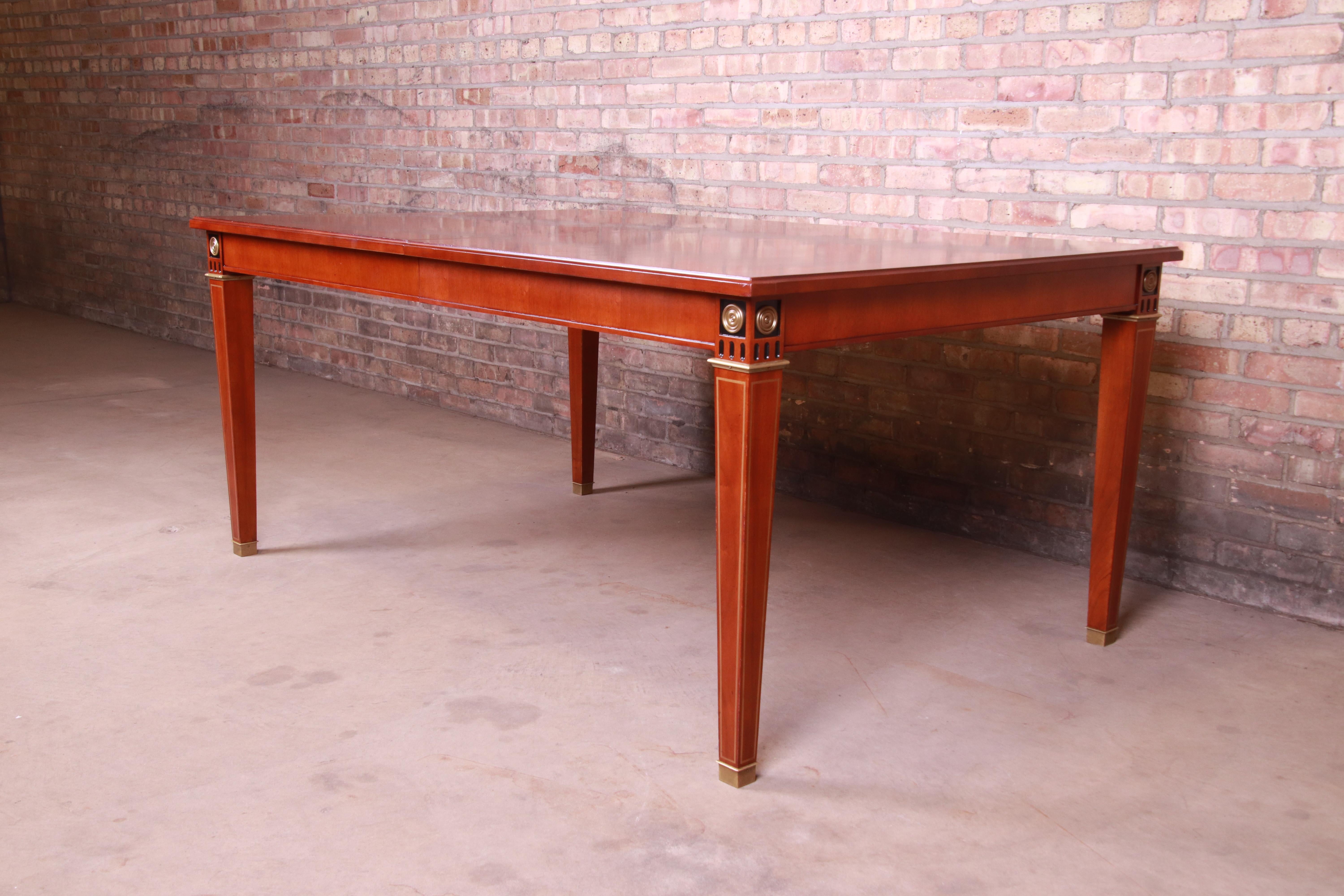 John Widdicomb Neoclassical Mahogany Extension Dining Table 5