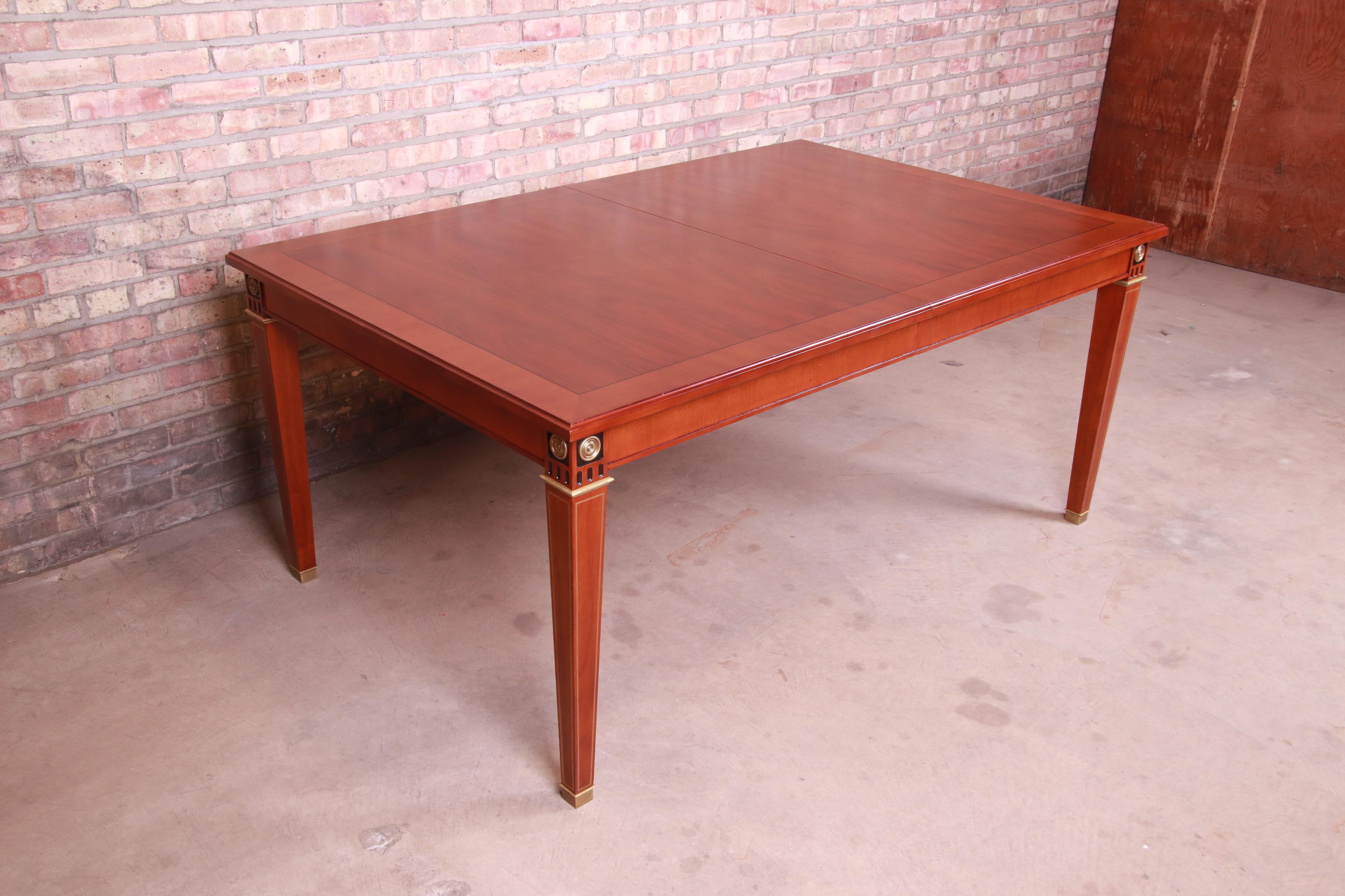 John Widdicomb Neoclassical Mahogany Extension Dining Table 6