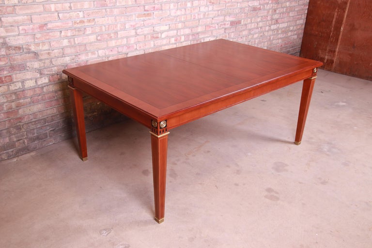 John Widdicomb Neoclassical Mahogany Extension Dining Table For Sale 6