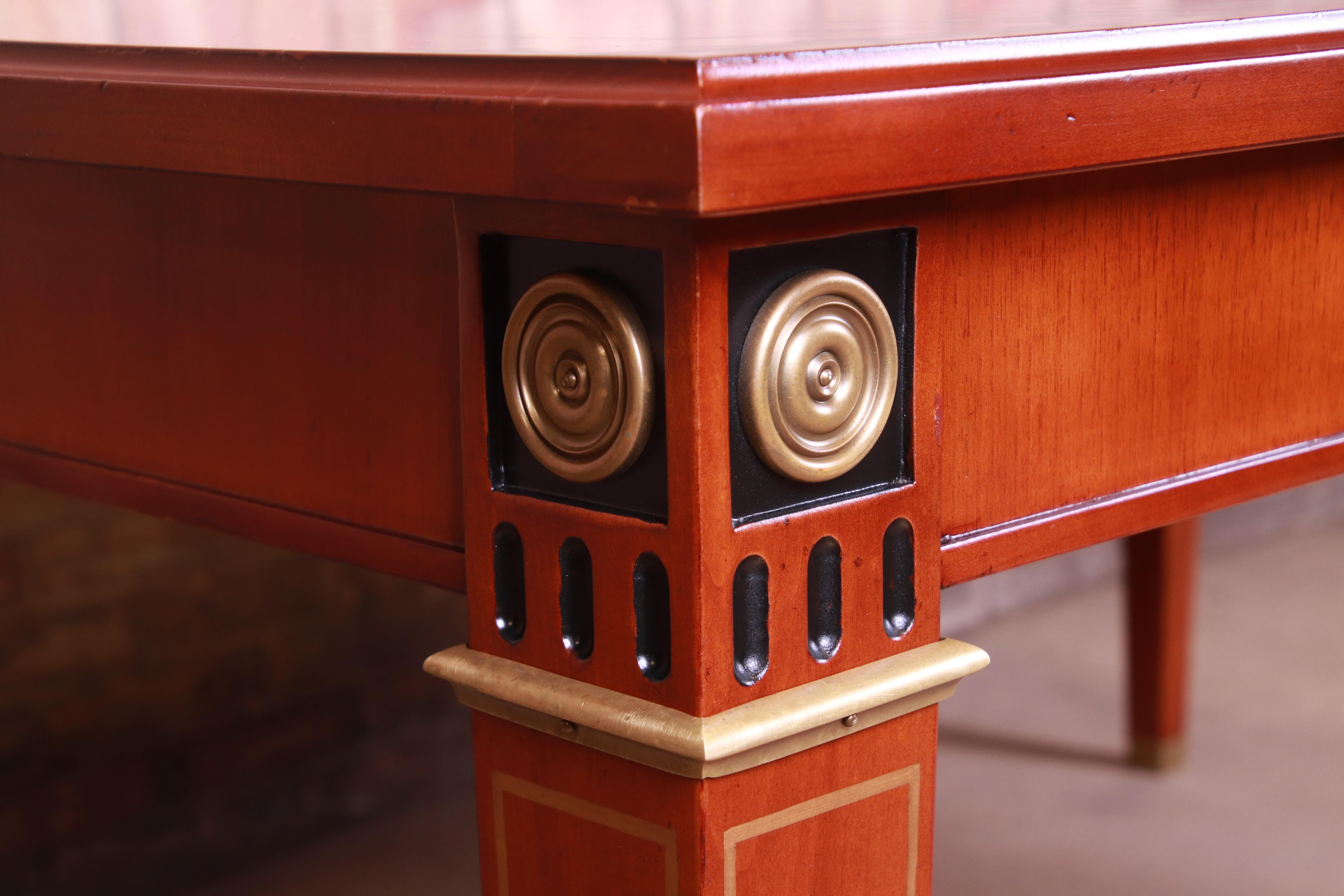 John Widdicomb Neoclassical Mahogany Extension Dining Table 8