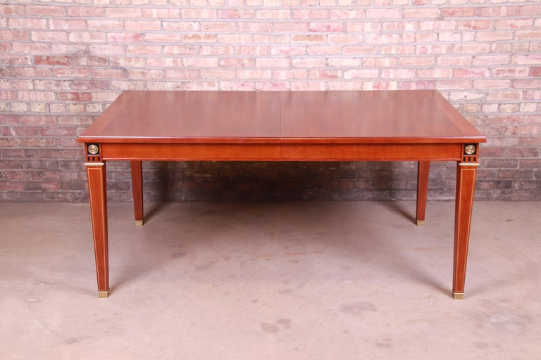 John Widdicomb Neoclassical Mahogany Extension Dining Table For Sale 2