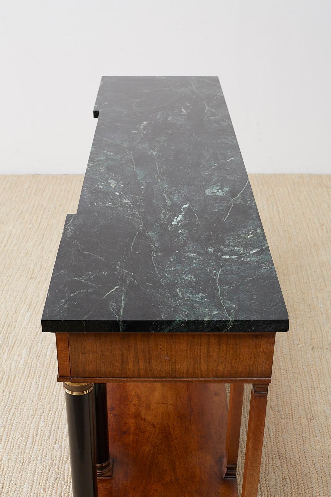 John Widdicomb Neoclassical Style Marble Top Console Table 3