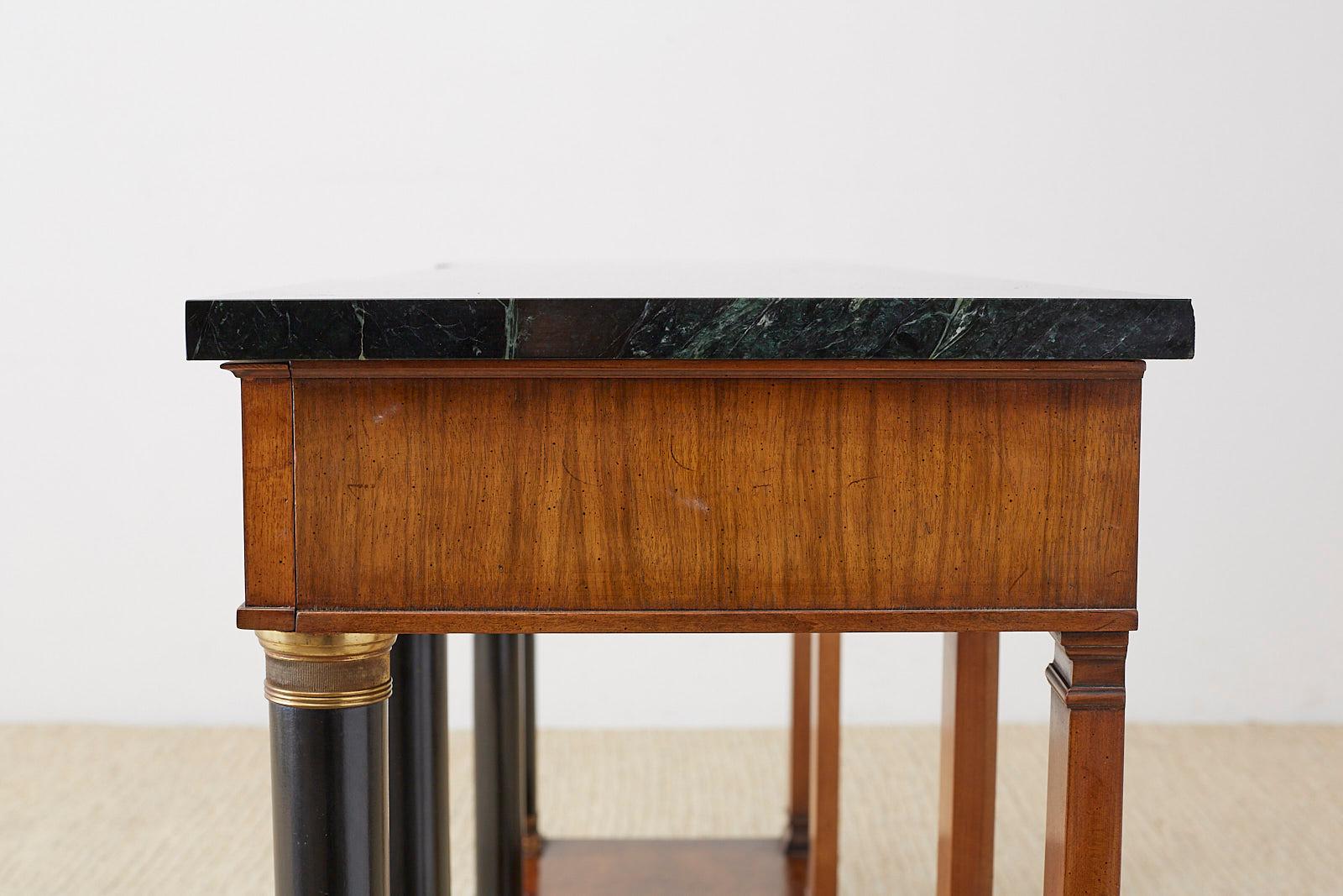 John Widdicomb Neoclassical Style Marble Top Console Table 9