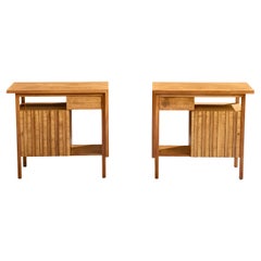 John Widdicomb, Nightstands, Walnut, USA, 1950s