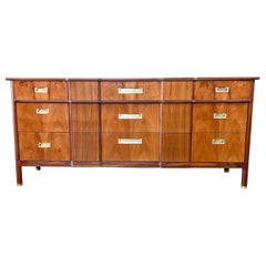 John Widdicomb Nine Drawer Rosewood Dresser J. Stuart Clingman, 1950s