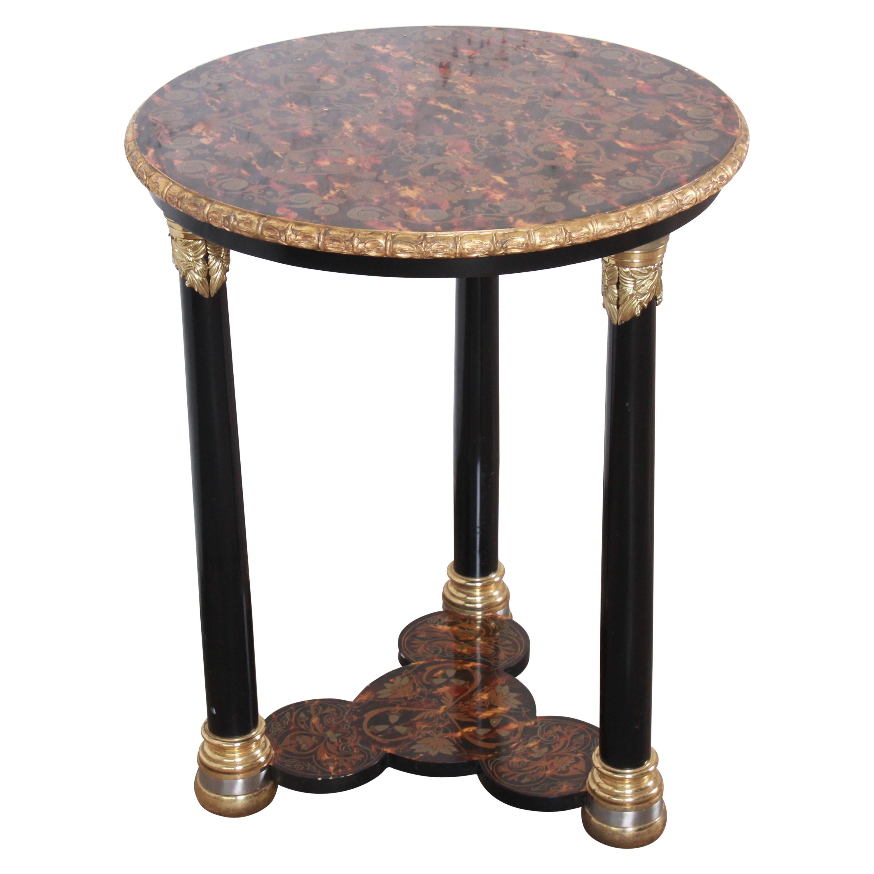 John Widdicomb Ornate Neoclassical Occasional Side Table