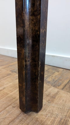 John Widdicomb Konsolentisch mit patinierter Messingplatte