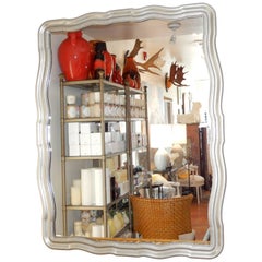 John Widdicomb Pewter Lacquered Mirror, USA, 1950s