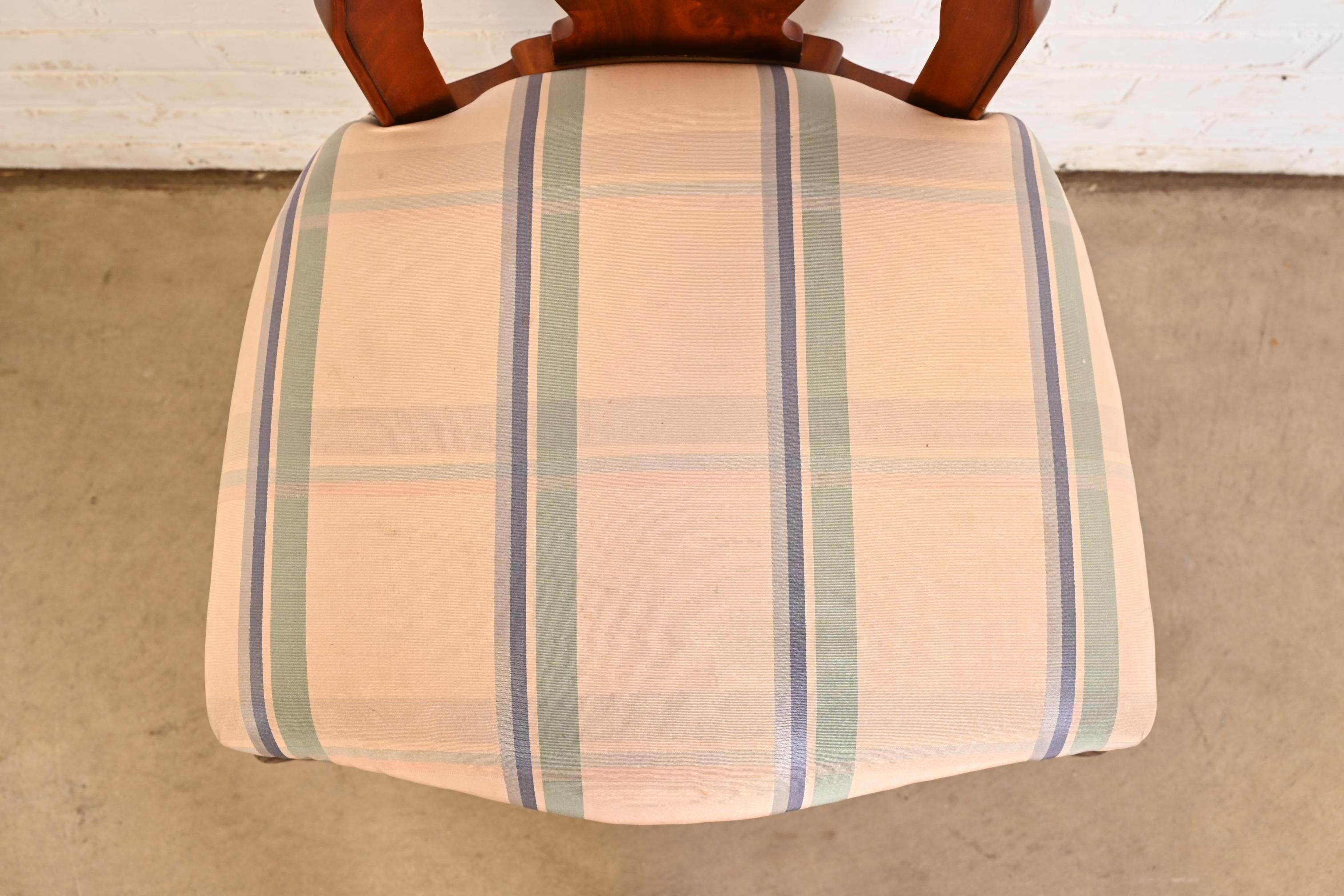 John Widdicomb Chaises de salle à manger en acajou Queen Anne, ensemble de six chaises en vente 2