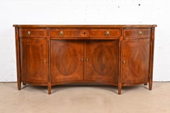 John Widdicomb Regency or Neoclassical Mahogany and Burl Wood Sideboard Credenza