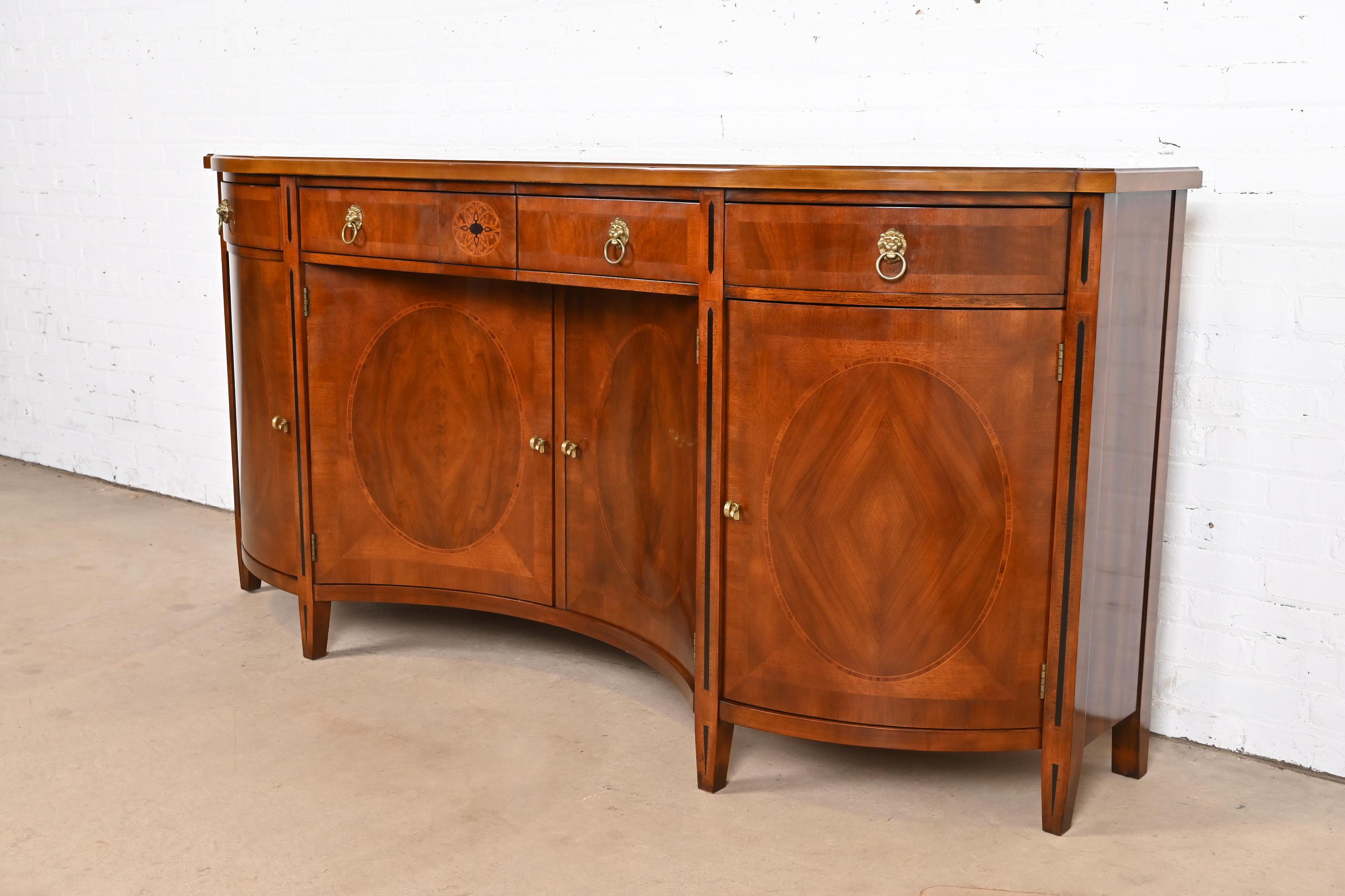 Crédence Regency ou néoclassique en acajou et ronce de bois de John Widdicomb Bon état - En vente à South Bend, IN