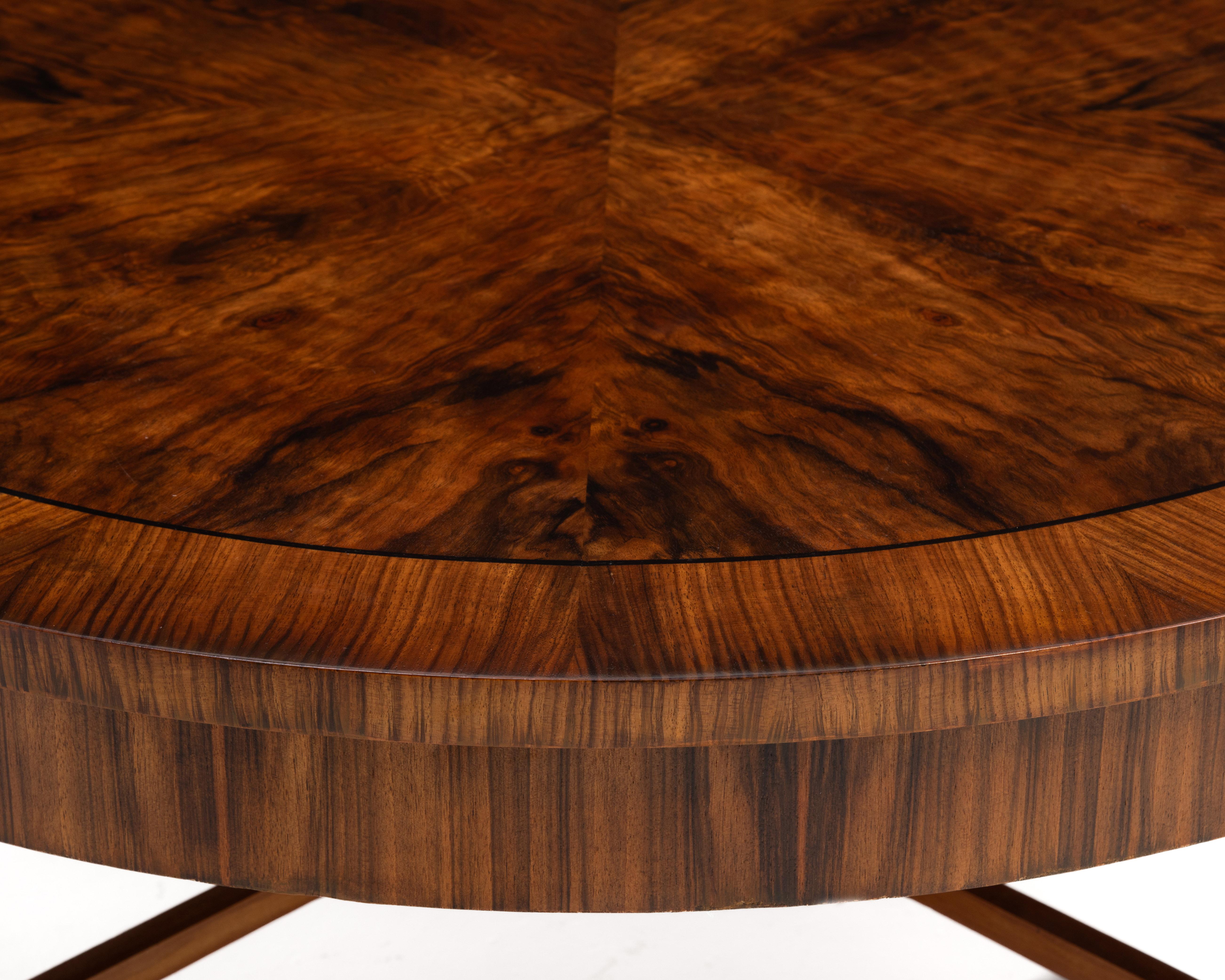 John Widdicomb Regency Round Coffee Cocktail Table 1980 For Sale 5