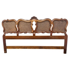 John Widdicomb Rococo Cherry and Cane Panels King Headboard