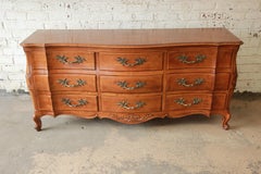 John Widdicomb Solid Cherrywood French Provincial Nine-Drawer Dresser