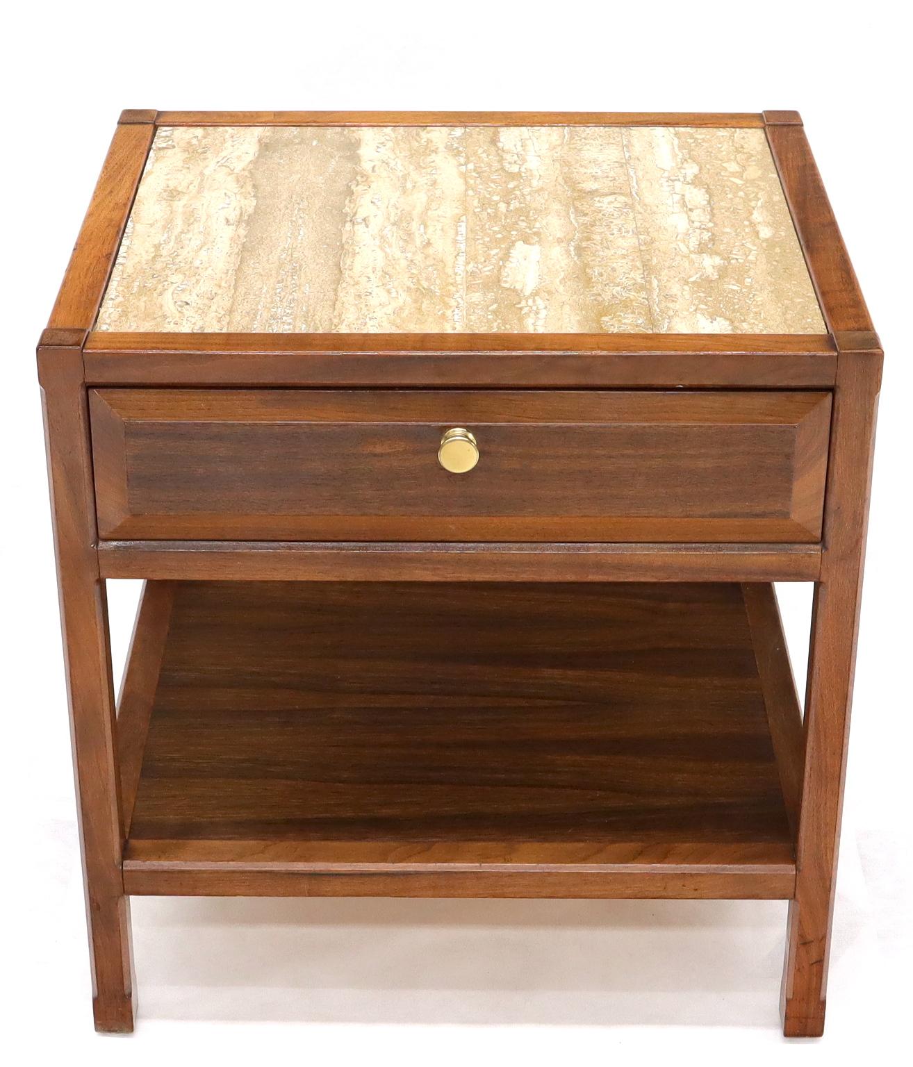 oak end tables with drawer