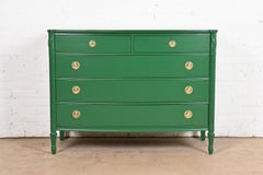 John Widdicomb Style Antique French Regency Louis XVI Lacquered Dresser Chest