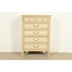 John Widdicomb Style French Regency Louis XVI Highboy Dresser, Circa 1960s