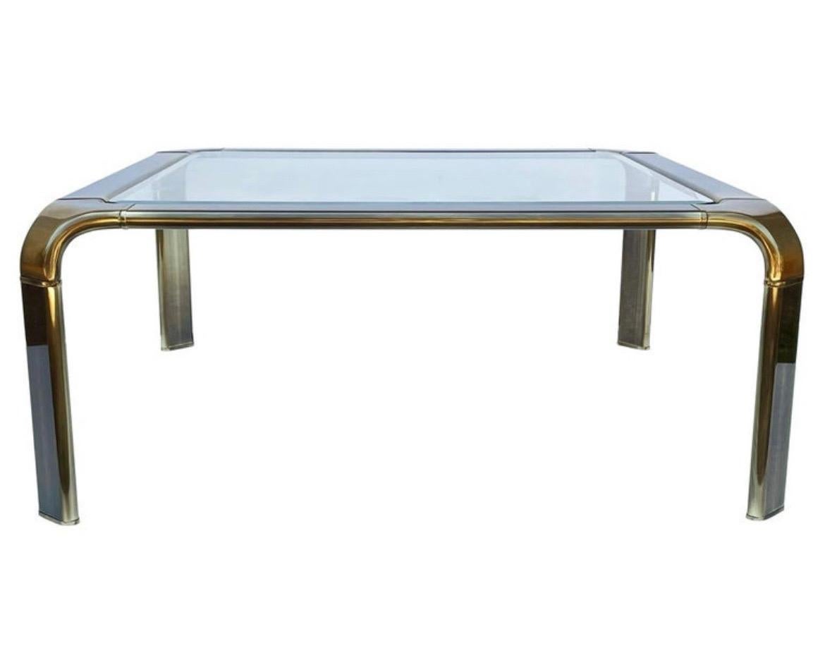 20ième siècle John I Widdicomb Style Vintage Coffee Table Table basse Waterfall en vente
