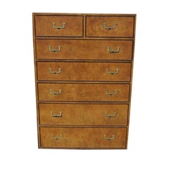 John Widdicomb Tall Campaign Style Dresser