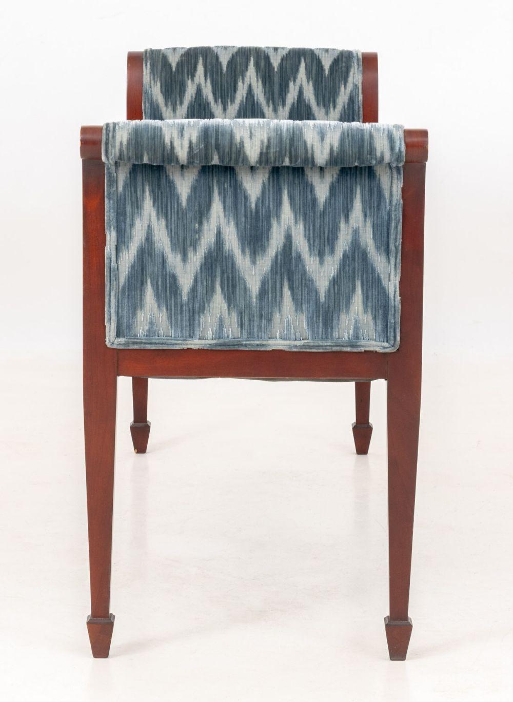 John Widdicomb Siège de fenêtre en acajou tapissé Bon état - En vente à Astoria, NY