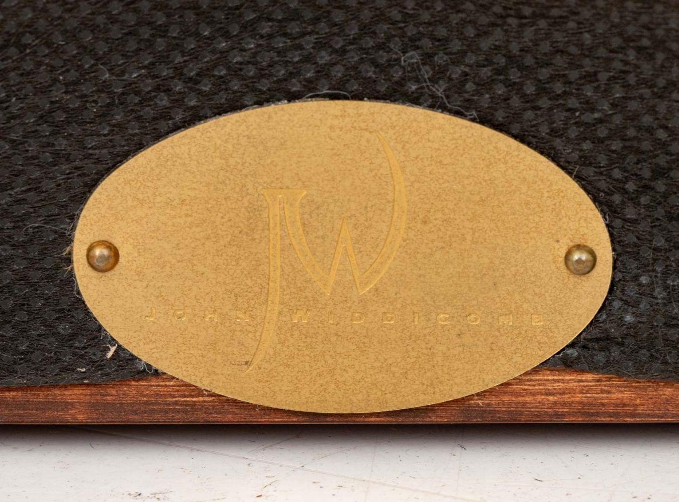 20ième siècle John Widdicomb Siège de fenêtre en acajou tapissé en vente