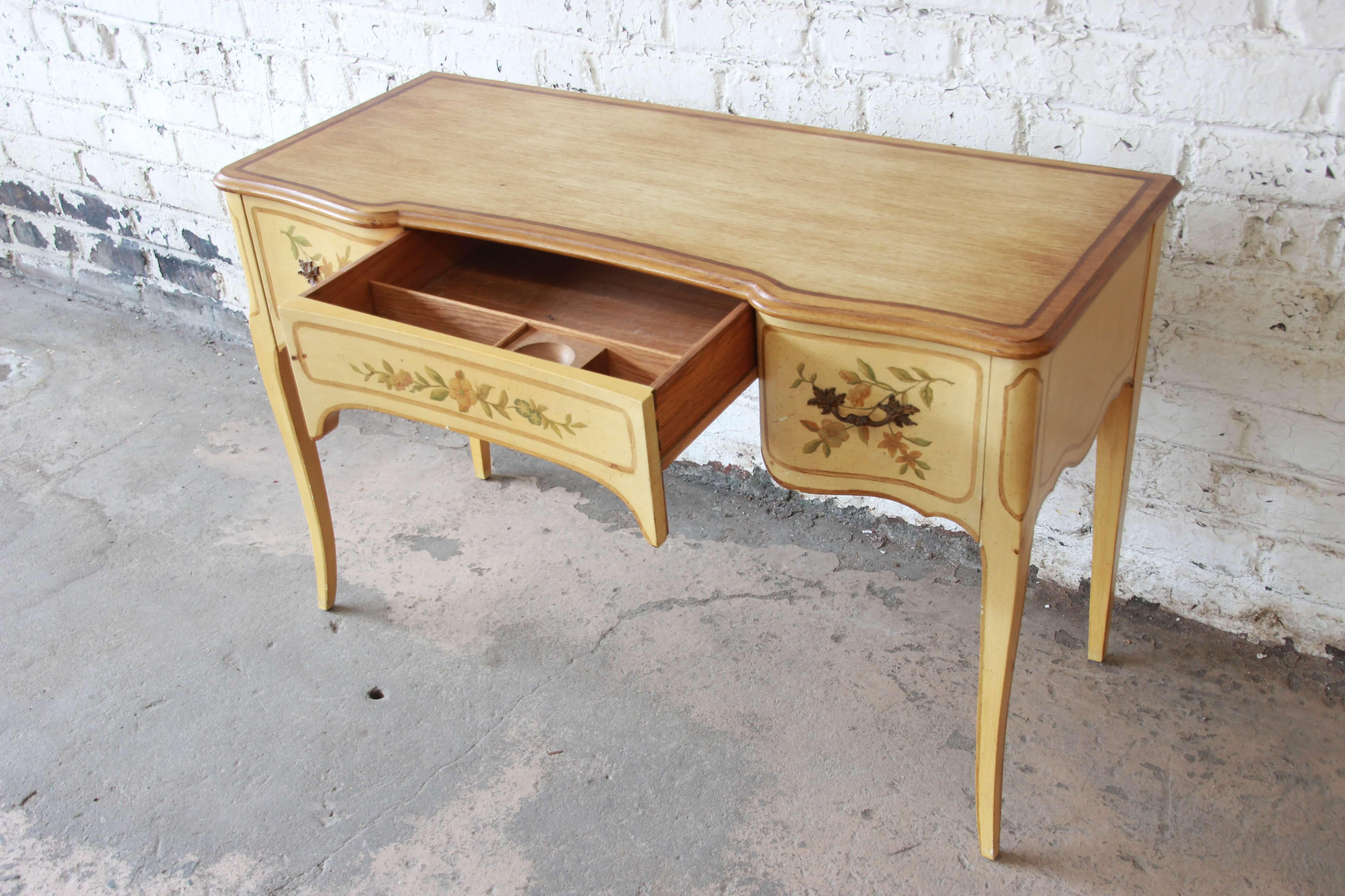 French Provincial John Widdicomb Vintage French Writing Desk