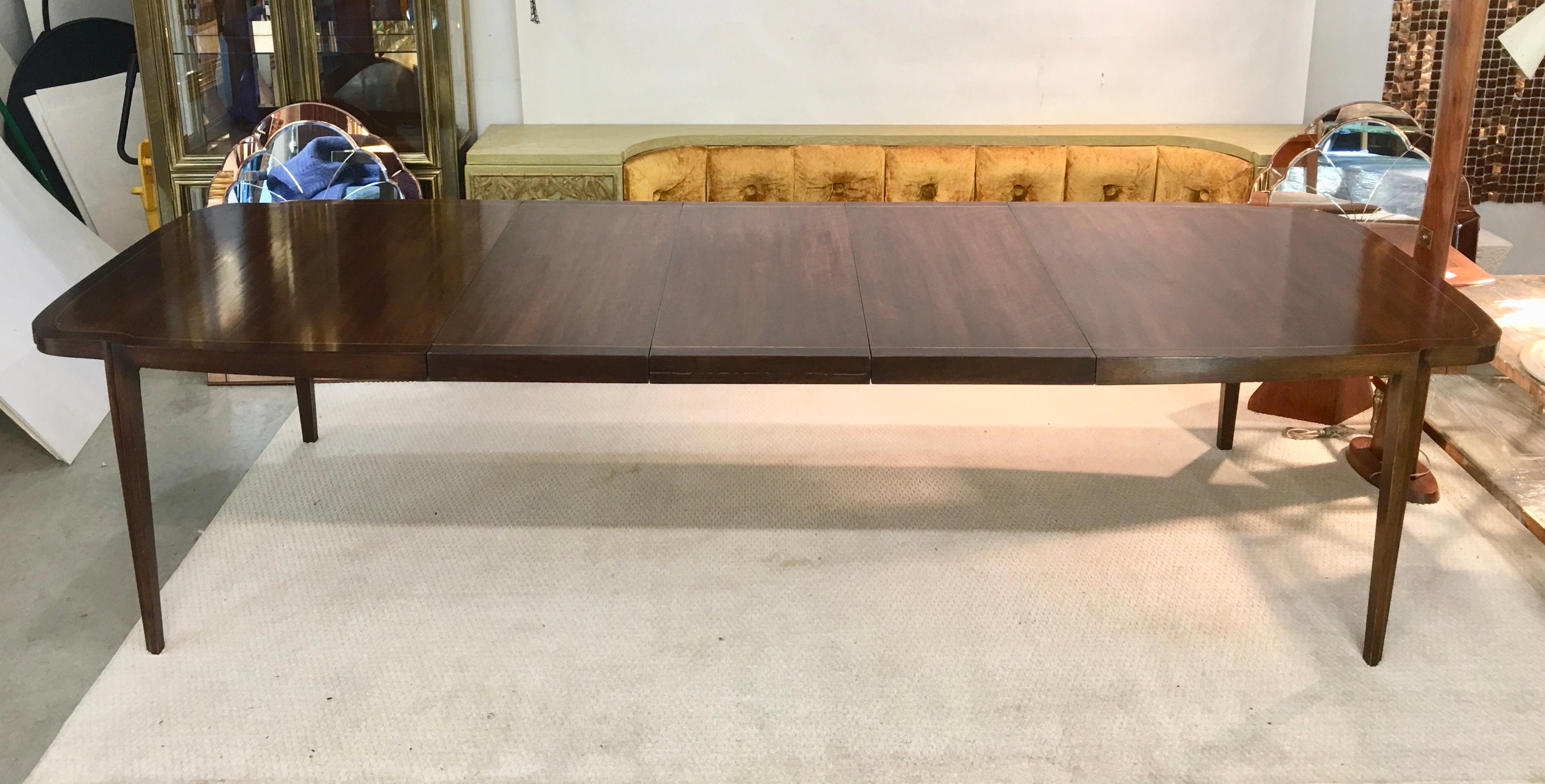 John Widdicomb Walnut Dining Table at 1stDibs | john widdicomb dining table