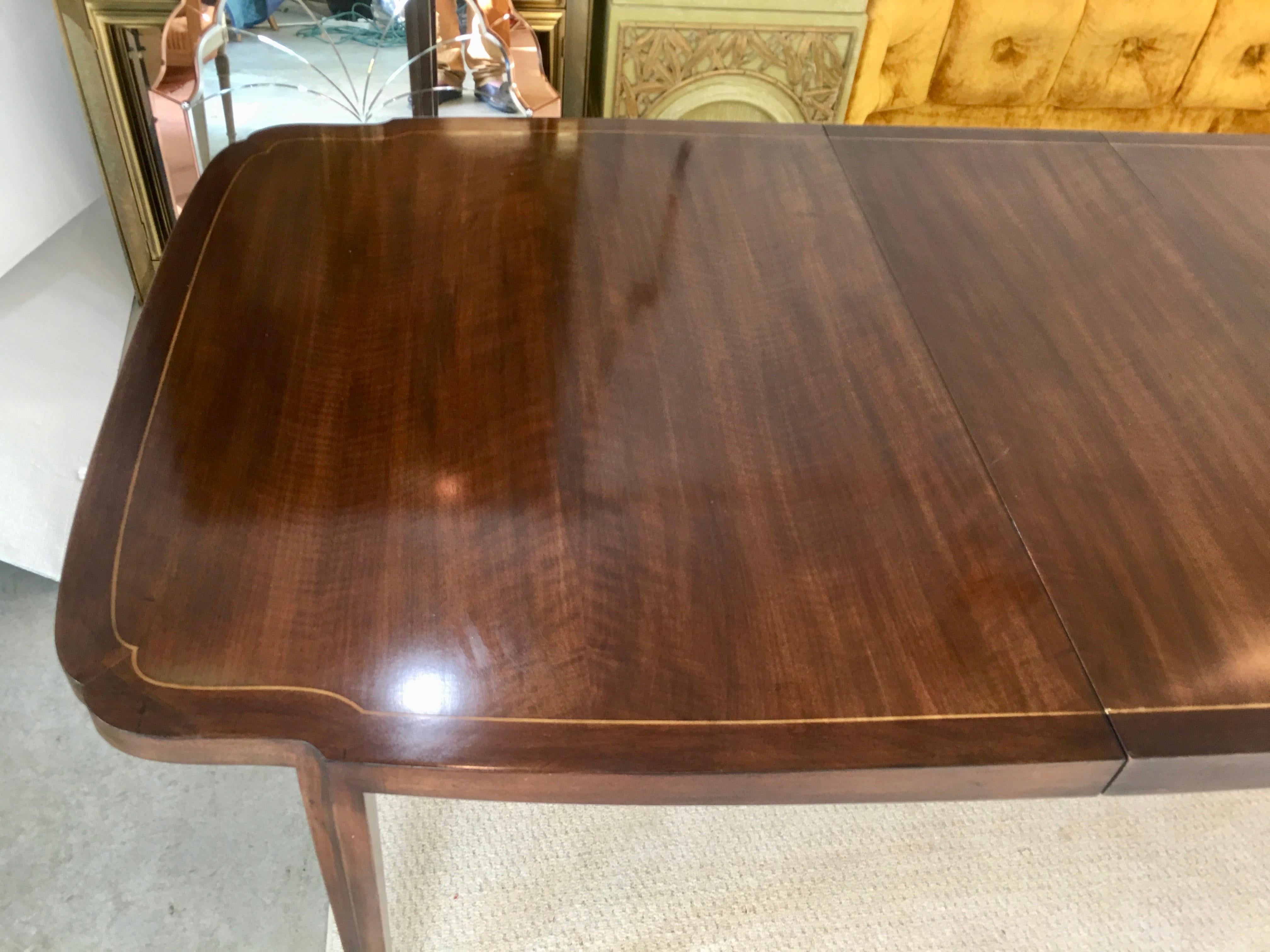 John Widdicomb Walnut Dining Table at 1stDibs | john widdicomb dining table